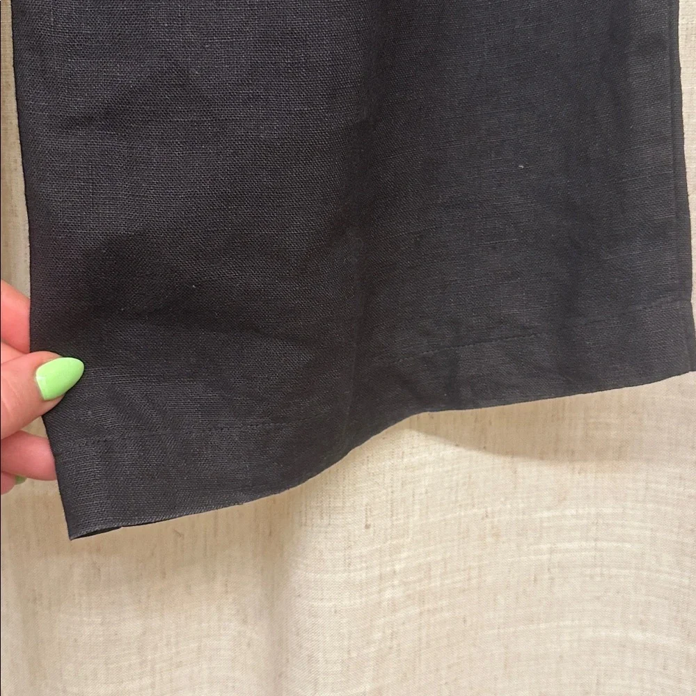 Reformation olina black linen pants size M - Picture 7 of 12